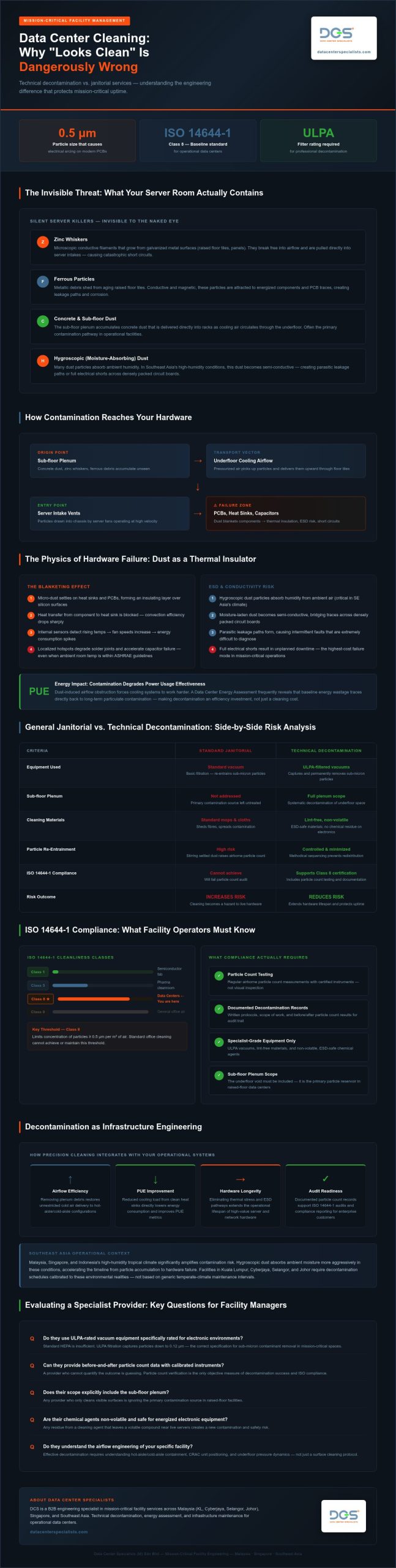 Beyond Janitorial: Busting 5 Critical Myths of Specialized Data Center Cleaning