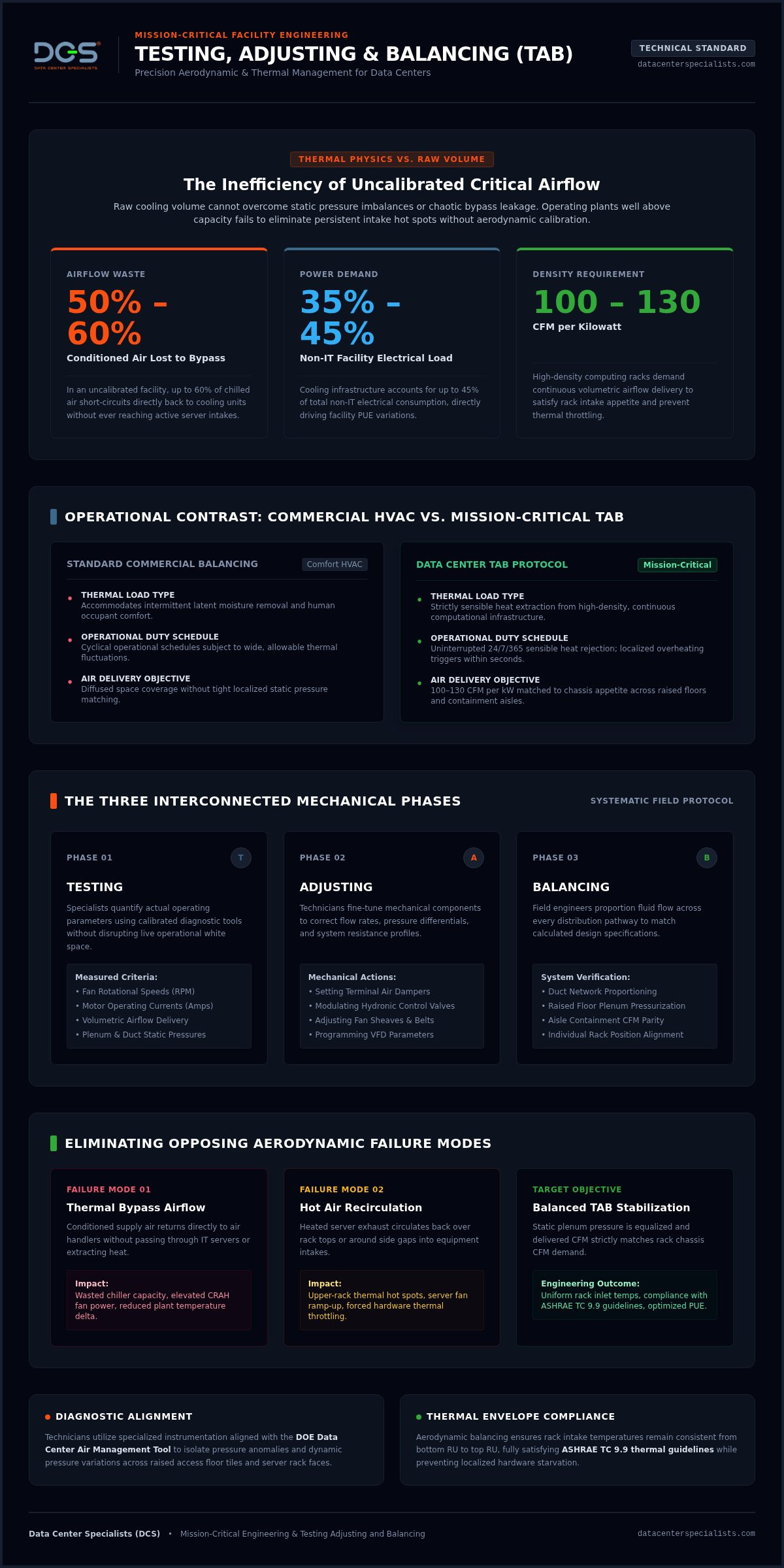Testing, Adjusting, and Balancing Data Center Environments: The Technical Service Guide