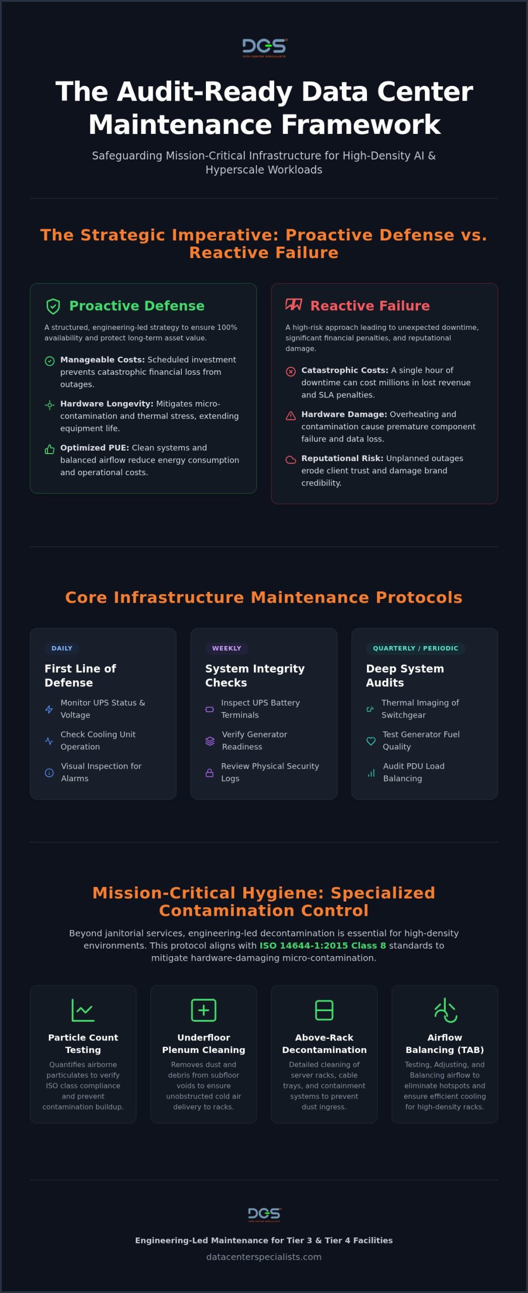 The Ultimate Data Center Maintenance Checklist for 2026
