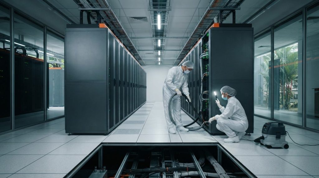 Data Center Pre-Commissioning Cleaning: Steps and Checks