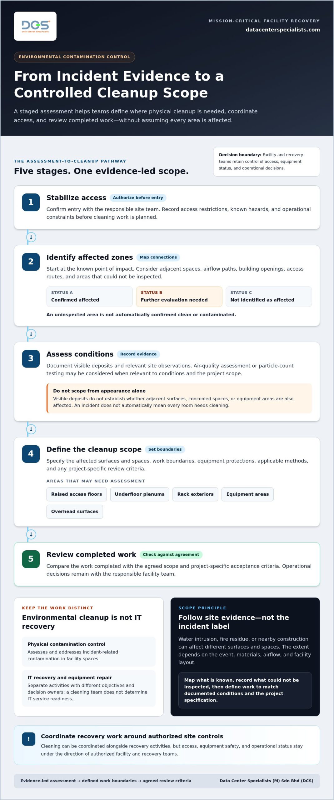 Data Center Disaster Recovery Environmental Cleanup: A Practical Checklist